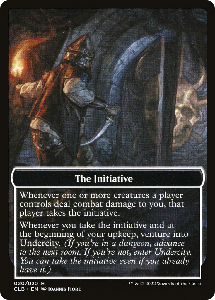 Magic: The Gathering - The Initiative // Undercity - Battle for Baldur's Gate Tokens