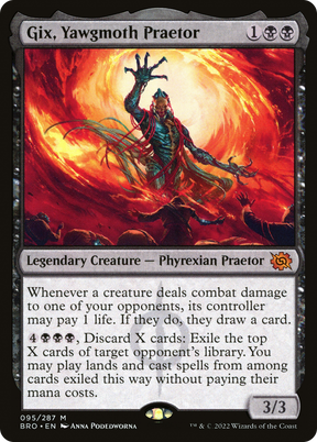 Magic: The Gathering - Gix, Yawgmoth Praetor Foil - The Brothers' War