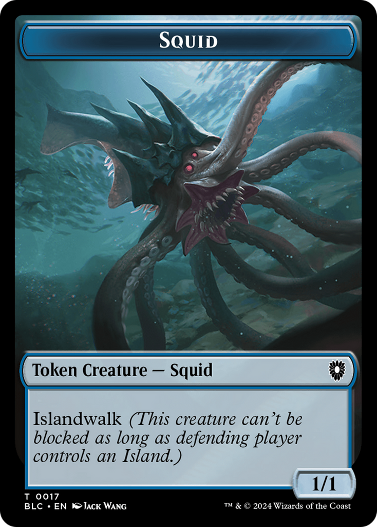 Magic: The Gathering - Squid Token - Bloomburrow Commander Tokens