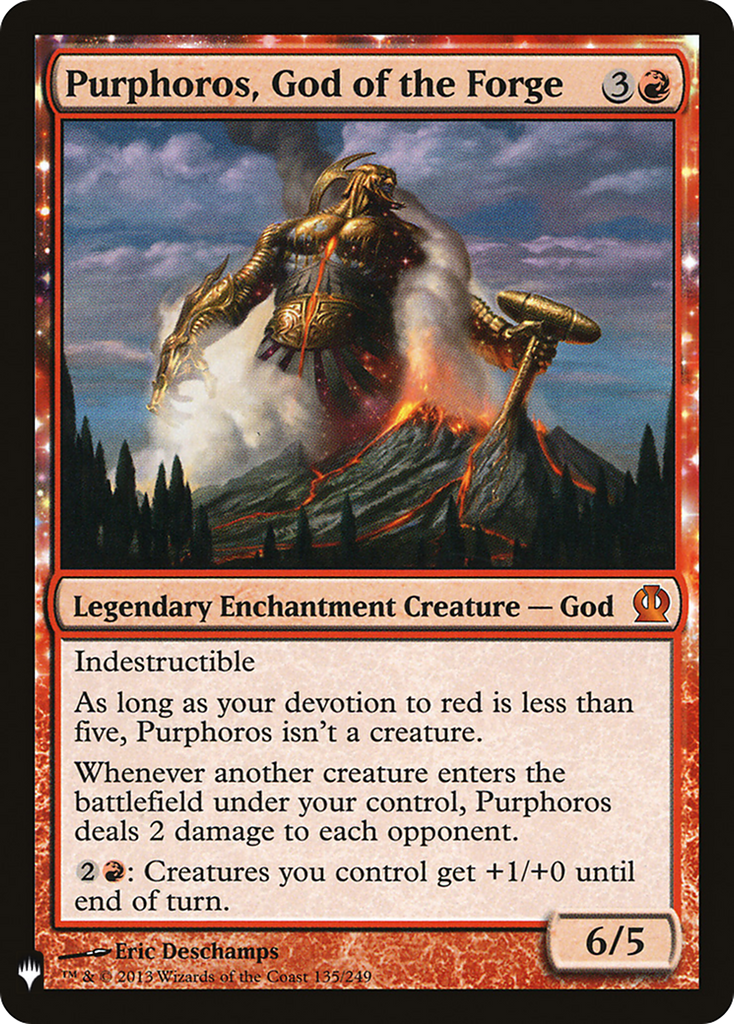 Magic: The Gathering - Purphoros, God of the Forge - The List