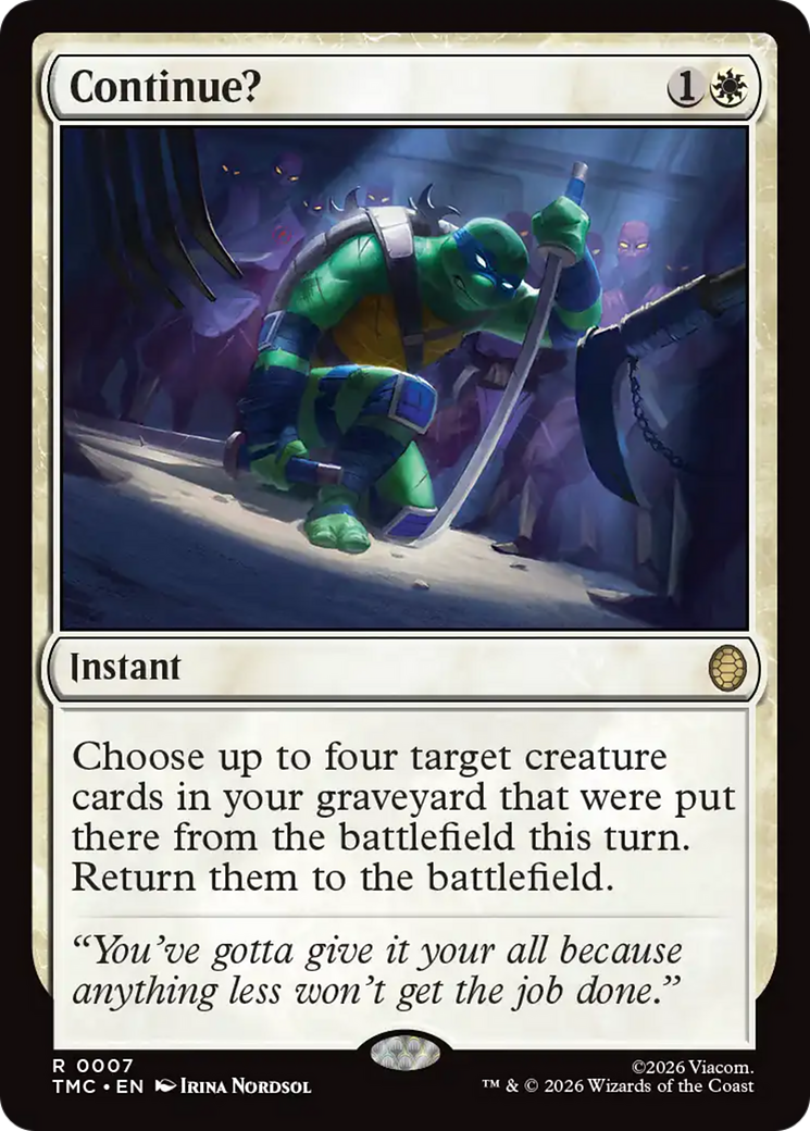 Magic: The Gathering - Continue? - Teenage Mutant Ninja Turtles Eternal