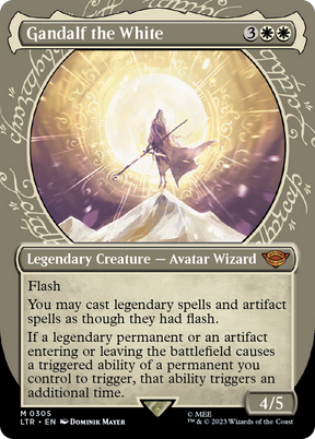 Magic: The Gathering - Gandalf the White Foil - The Lord of the Rings: Tales of Middle-earth