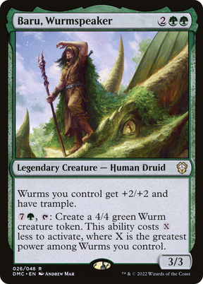 Magic: The Gathering - Baru, Wurmspeaker Foil - Dominaria United Commander
