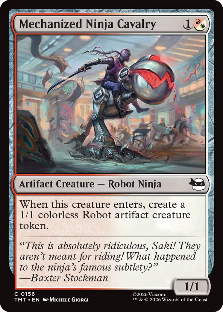 Magic: The Gathering - Mechanized Ninja Cavalry - Teenage Mutant Ninja Turtles