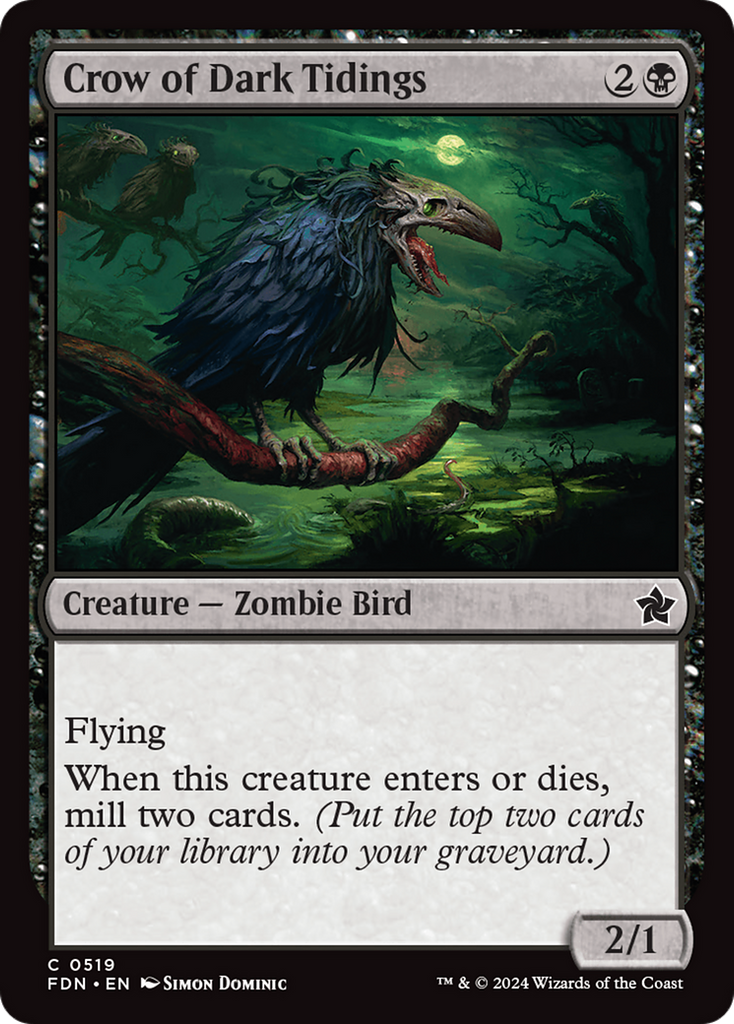 Magic: The Gathering - Crow of Dark Tidings - Foundations