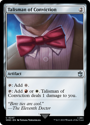 Magic: The Gathering - Talisman of Conviction Foil - Doctor Who