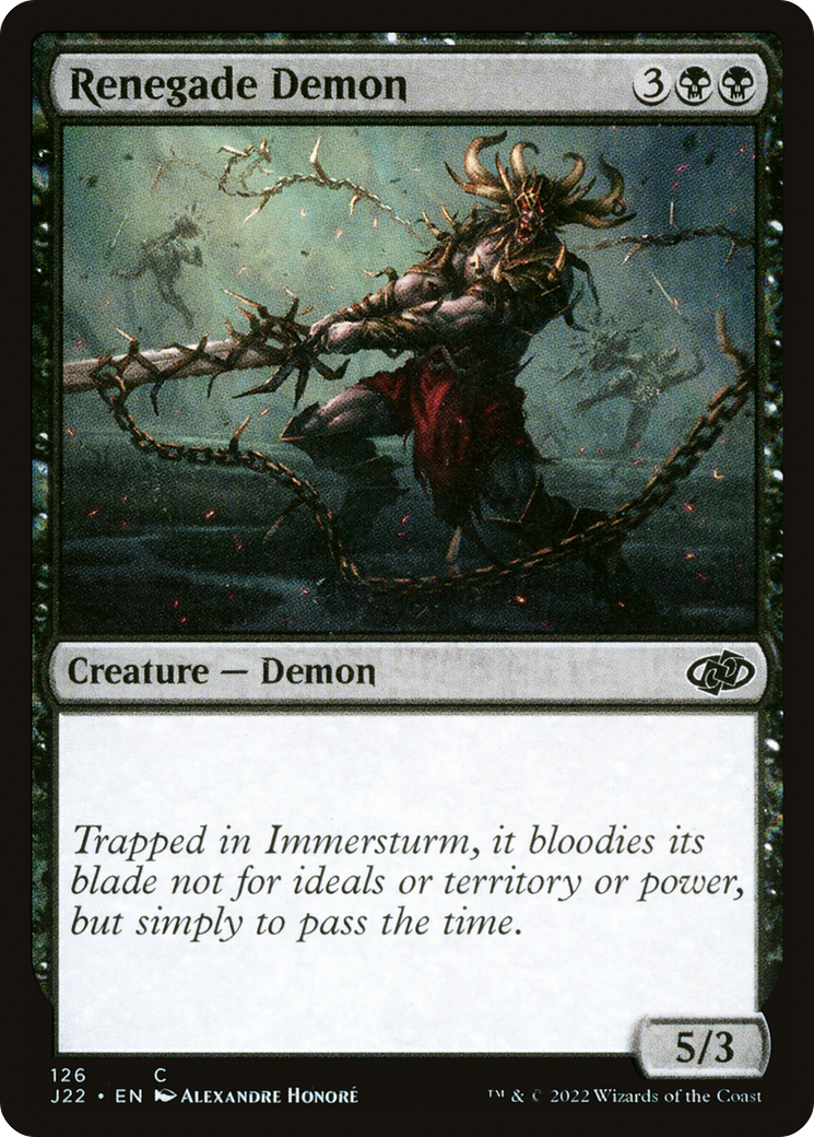 Magic: The Gathering - Renegade Demon - Jumpstart 2022