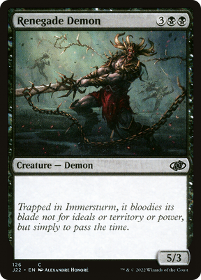 Magic: The Gathering - Renegade Demon - Jumpstart 2022