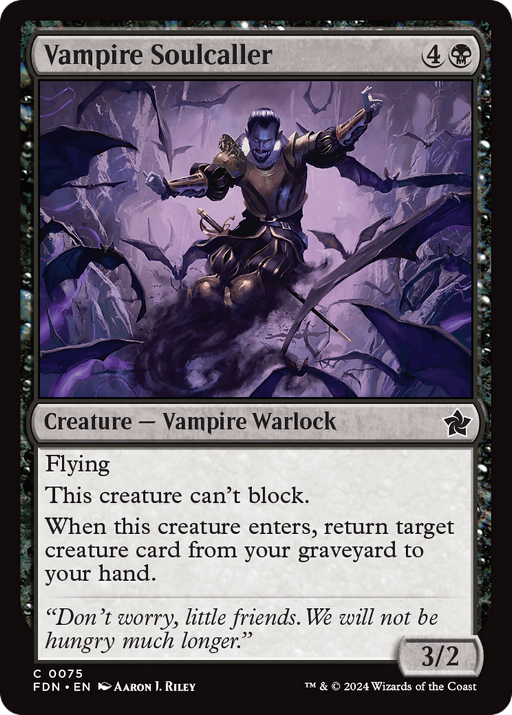 Magic: The Gathering - Vampire Soulcaller Foil - Foundations