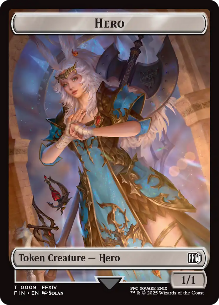 Magic: The Gathering - Hero Token - Final Fantasy Tokens