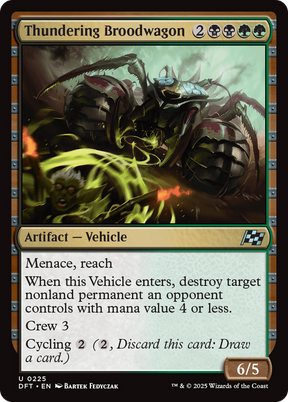 Magic: The Gathering - Thundering Broodwagon Foil - Aetherdrift