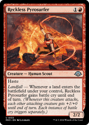 Magic: The Gathering - Reckless Pyrosurfer Foil - Modern Horizons 3