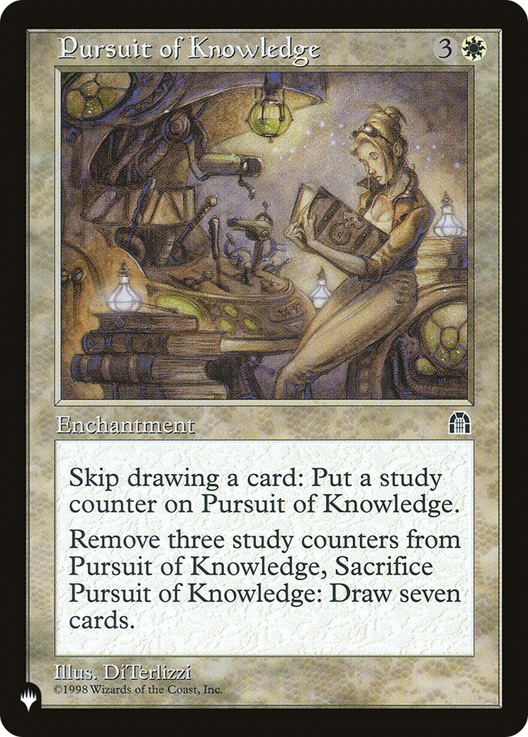 Magic: The Gathering - Pursuit of Knowledge - The List