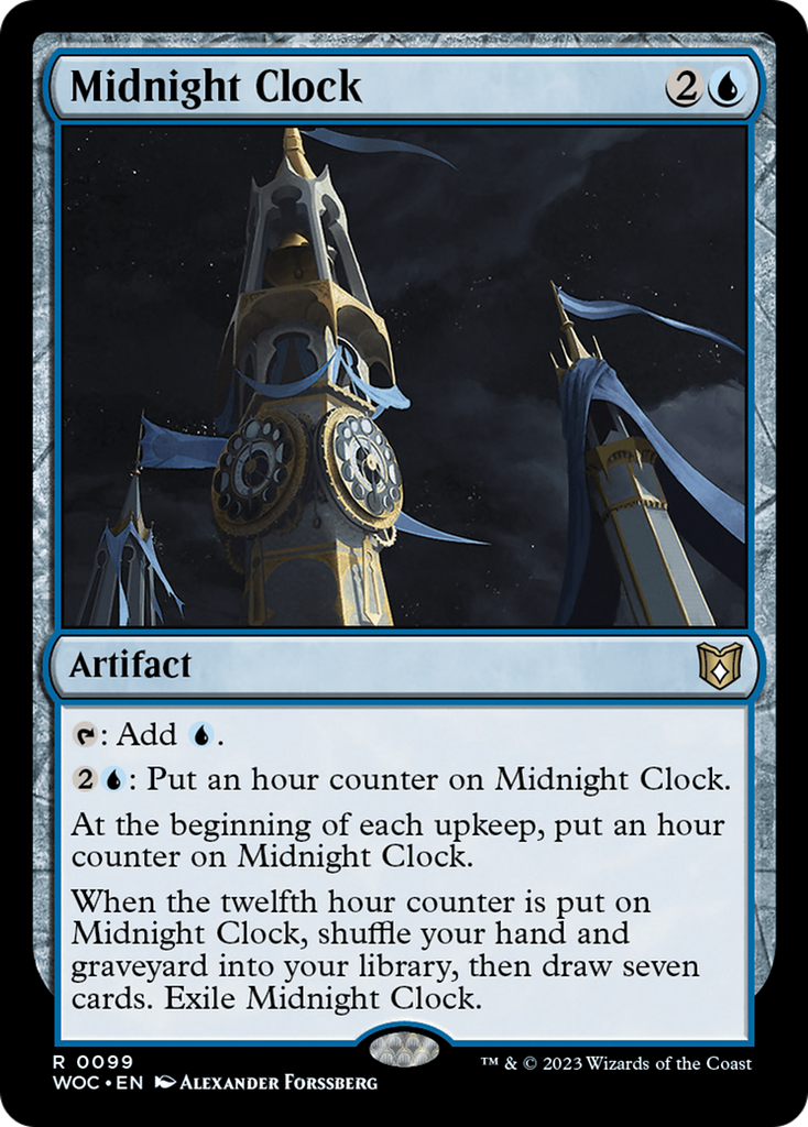 Magic: The Gathering - Midnight Clock - Wilds of Eldraine Commander
