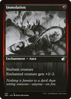Magic: The Gathering - Immolation Foil - Innistrad: Double Feature