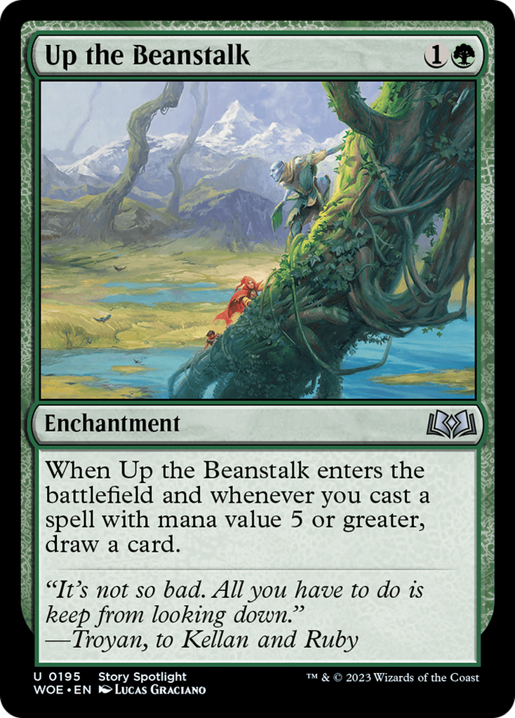 Magic: The Gathering - Up the Beanstalk Foil - Wilds of Eldraine