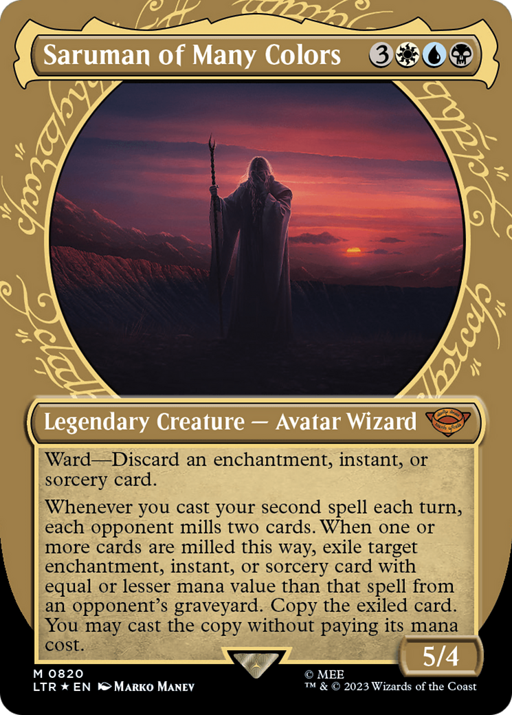 Magic: The Gathering - Saruman of Many Colors Foil - The Lord of the Rings: Tales of Middle-earth
