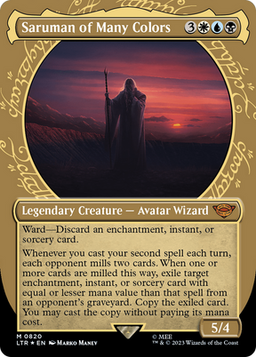Magic: The Gathering - Saruman of Many Colors Foil - The Lord of the Rings: Tales of Middle-earth