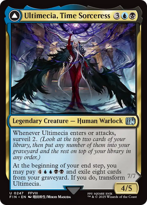 Magic: The Gathering - Ultimecia, Time Sorceress // Ultimecia, Omnipotent Foil - Final Fantasy