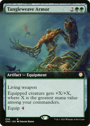 Magic: The Gathering - Tangleweave Armor Foil - Phyrexia: All Will Be One Commander