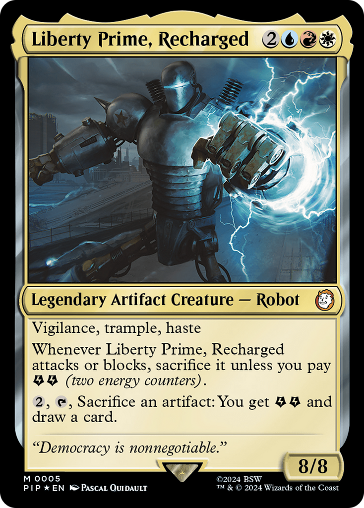 Magic: The Gathering - Liberty Prime, Recharged Foil - Fallout