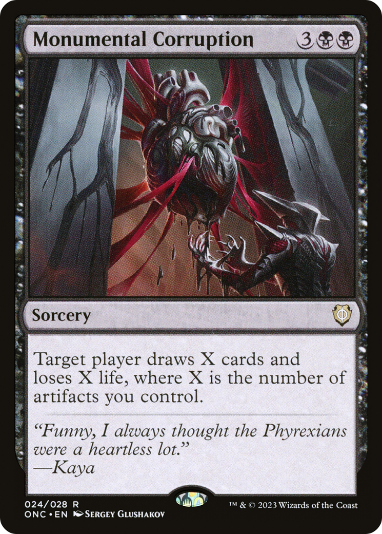 Magic: The Gathering - Monumental Corruption Foil - Phyrexia: All Will Be One Commander