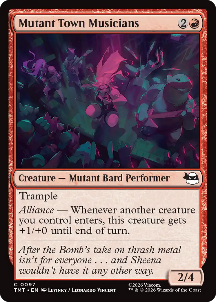 Magic: The Gathering - Mutant Town Musicians Foil - Teenage Mutant Ninja Turtles