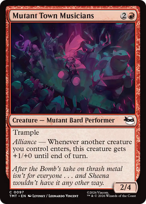 Magic: The Gathering - Mutant Town Musicians Foil - Teenage Mutant Ninja Turtles