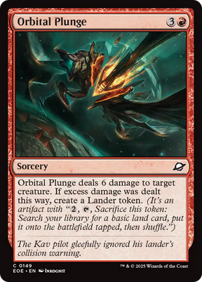 Magic: The Gathering - Orbital Plunge - Edge of Eternities