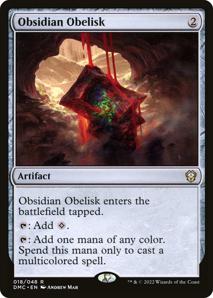 Magic: The Gathering - Obsidian Obelisk Foil - Dominaria United Commander