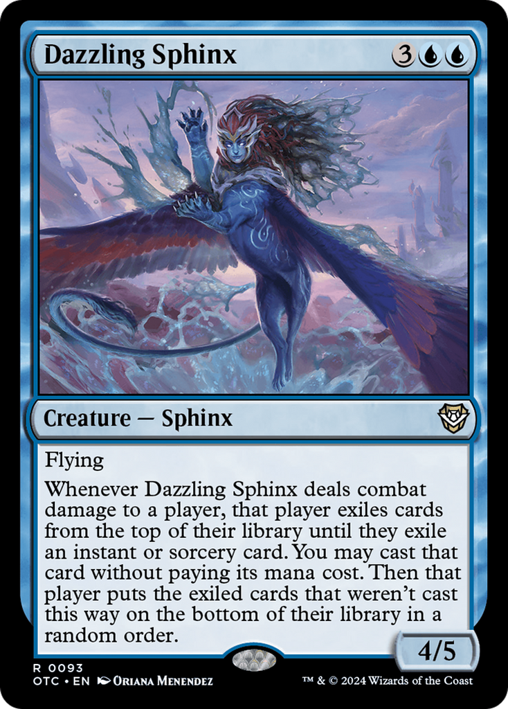 Magic: The Gathering - Dazzling Sphinx - Outlaws of Thunder Junction Commander
