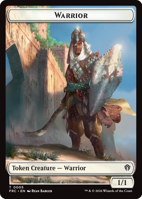 Magic: The Gathering - Warrior Token - Reality Fracture Commander Tokens