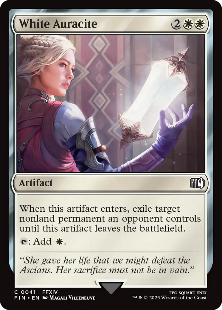 Magic: The Gathering - White Auracite Foil - Final Fantasy