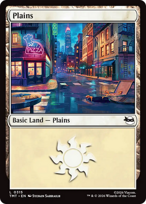 Magic: The Gathering - Plains #315 Foil - Teenage Mutant Ninja Turtles