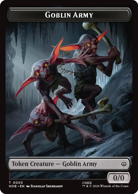 Magic: The Gathering - Goblin Army Token - The Hobbit Tokens