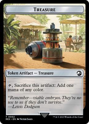 Magic: The Gathering - Treasure Token - Jurassic World Collection Tokens