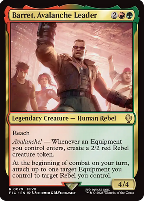 Magic: The Gathering - Barret, Avalanche Leader - Final Fantasy Commander