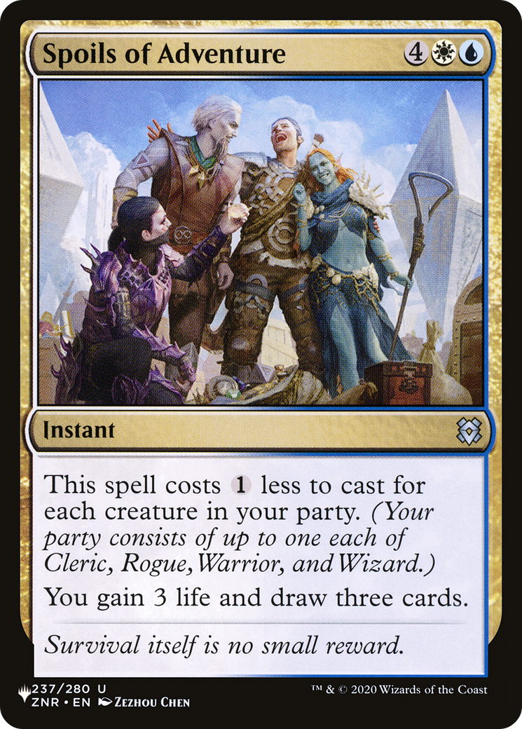 Magic: The Gathering - Spoils of Adventure - The List