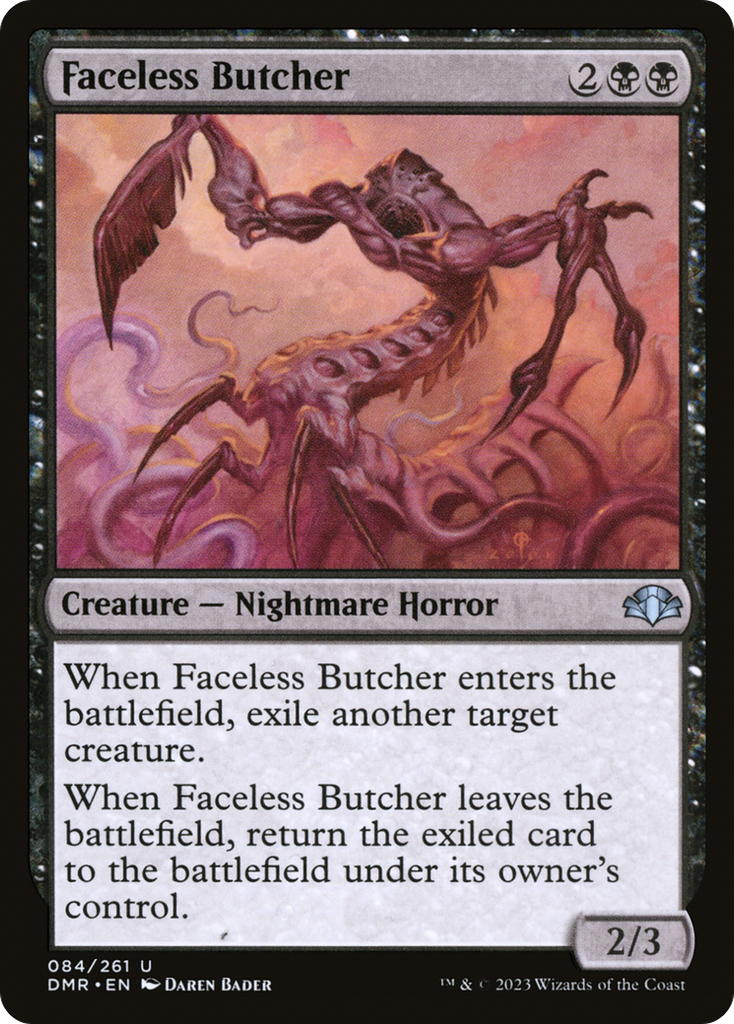 Magic: The Gathering - Faceless Butcher Foil - Dominaria Remastered