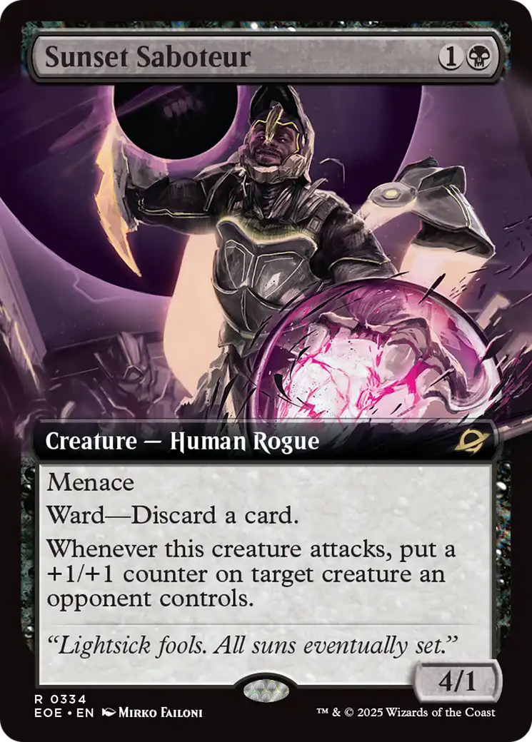 Magic: The Gathering - Sunset Saboteur Foil - Edge of Eternities