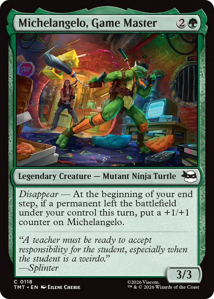 Magic: The Gathering - Michelangelo, Game Master - Teenage Mutant Ninja Turtles