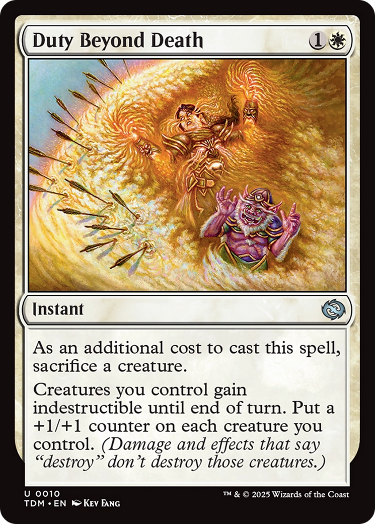 Magic: The Gathering - Duty Beyond Death Foil - Tarkir: Dragonstorm