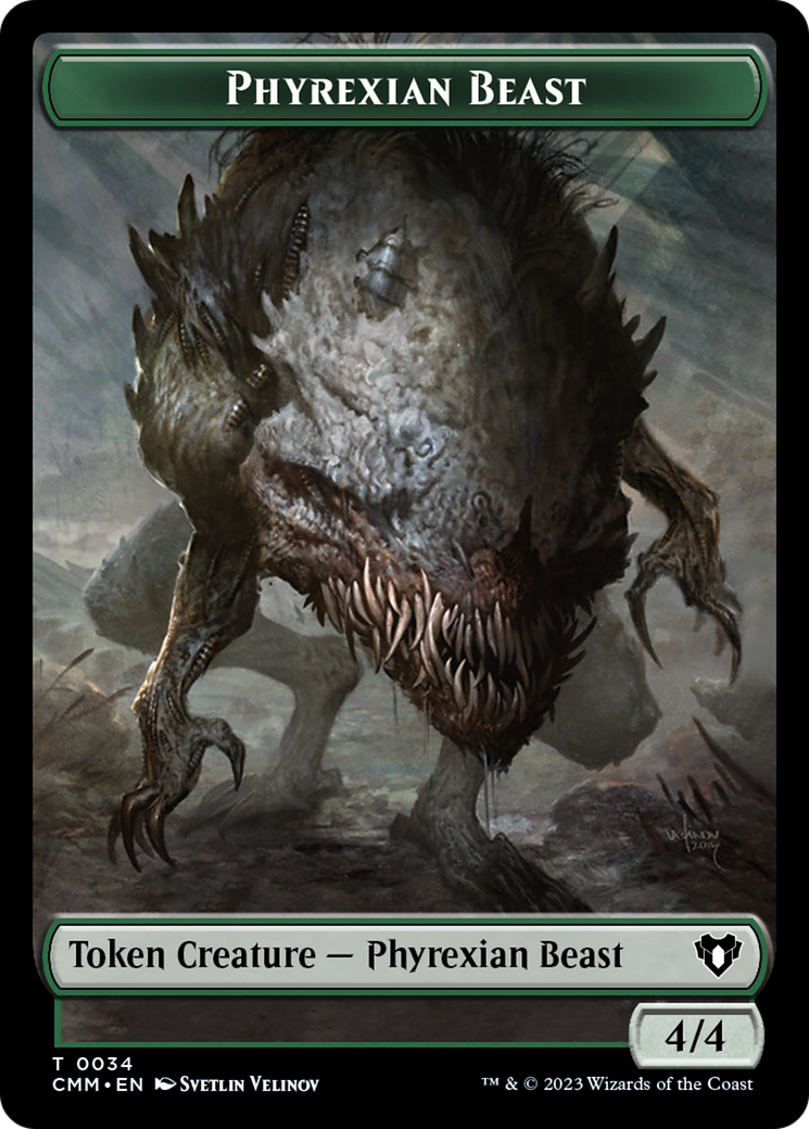 Magic: The Gathering - Phyrexian Beast Token - Commander Masters Tokens