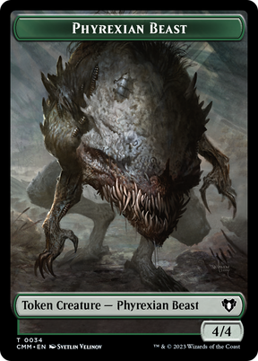 Magic: The Gathering - Phyrexian Beast Token - Commander Masters Tokens