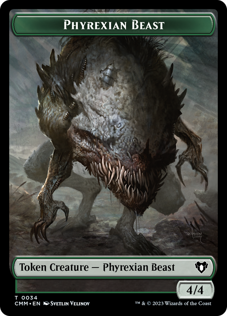 Magic: The Gathering - Phyrexian Beast Token - Commander Masters Tokens