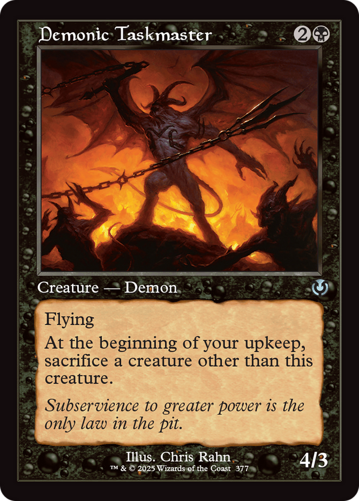 Magic: The Gathering - Demonic Taskmaster - Innistrad Remastered