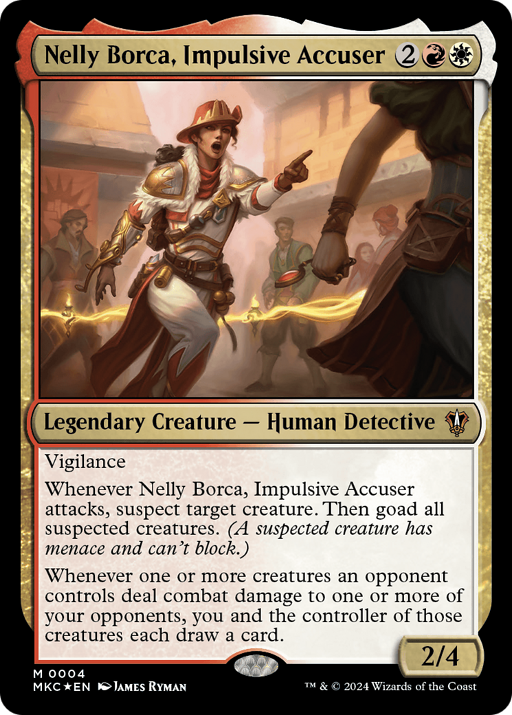 Magic: The Gathering - Nelly Borca, Impulsive Accuser Foil - Murders at Karlov Manor Commander