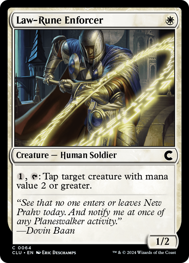 Magic: The Gathering - Law-Rune Enforcer - Ravnica: Clue Edition