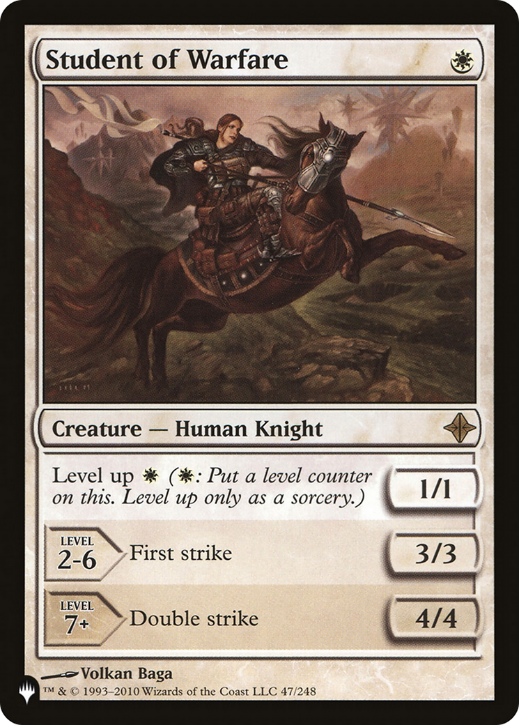 Magic: The Gathering - Student of Warfare - The List