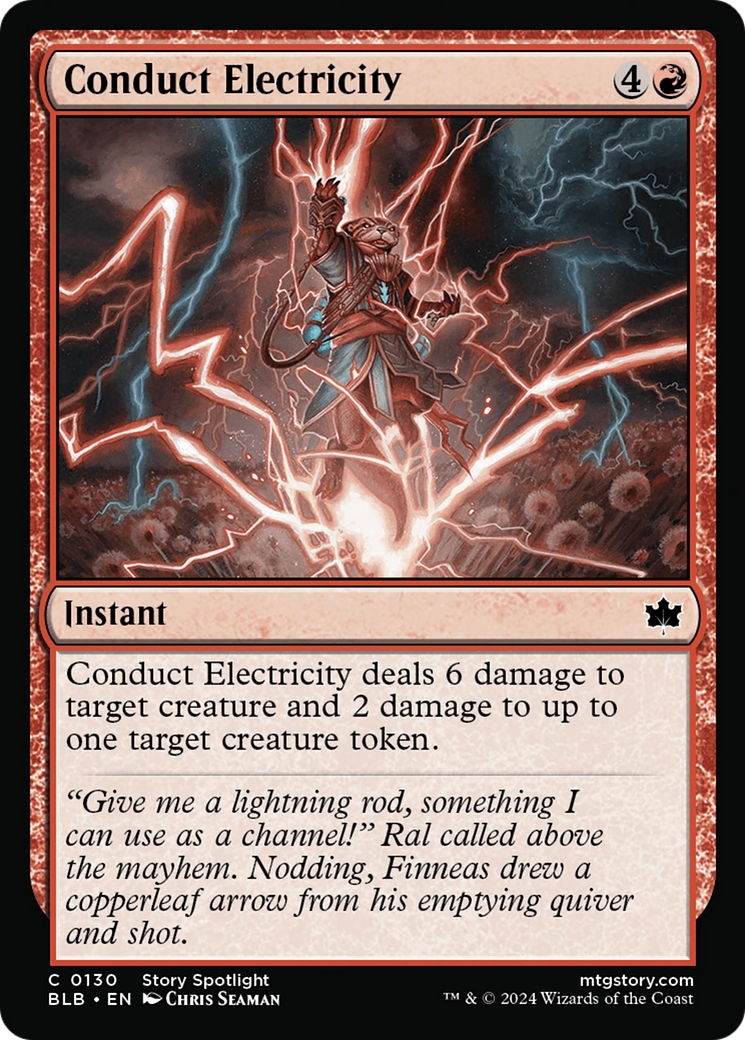 Magic: The Gathering - Conduct Electricity Foil - Bloomburrow